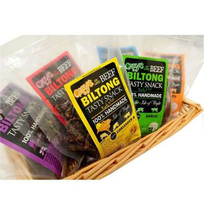 New Zealand biltong plastic packaging bags with elastics delicious prime beef plastic packaging