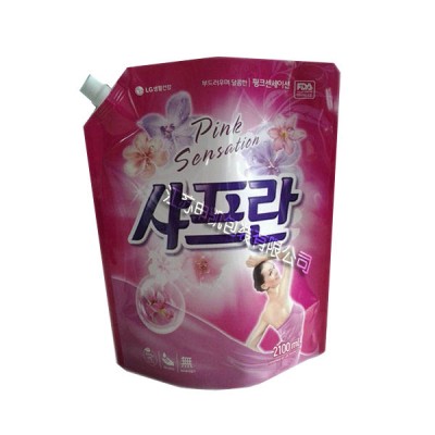 China supplier stand up juice pouch with corner spout