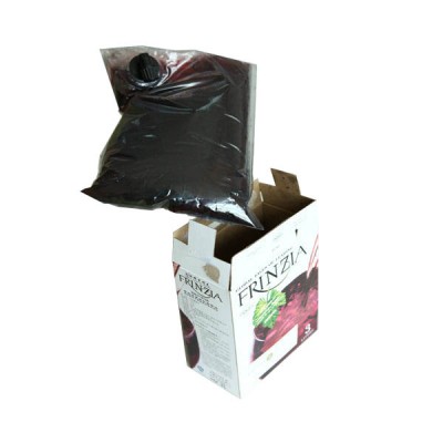 Red wine liquid packaging bag in box