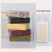 Custom Transparent Food Grade Rice Brick Vacuum Packaging Bags