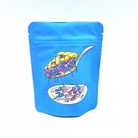 Custom Food Grade resealable 3.5g cookies mylar packaging bag with zipper